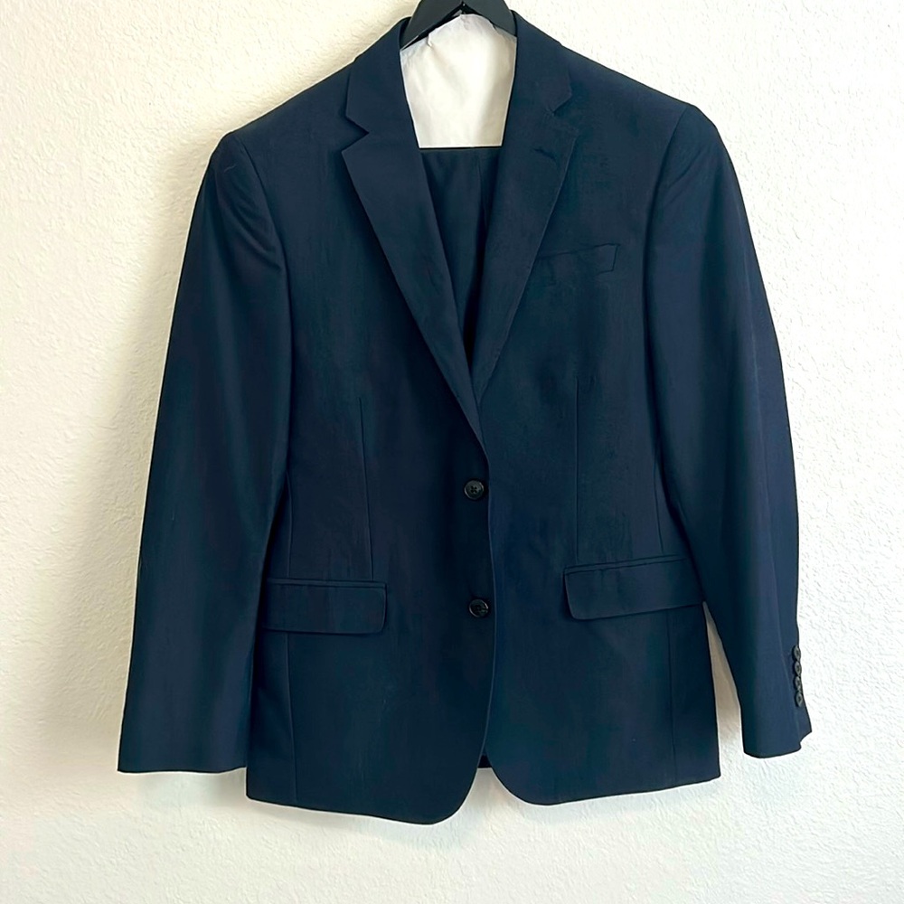 jf j.ferrar Navy Blue Suit